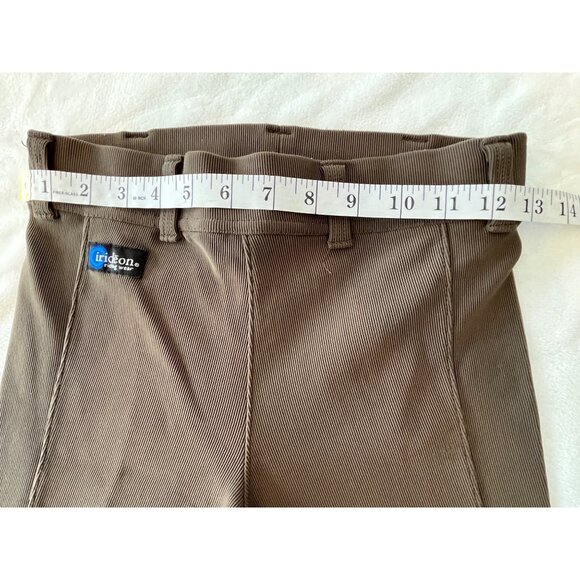 Irideon Riding Wear Medium Brown Equestrian Breeches Made In USA 86n - Picture 9 of 11